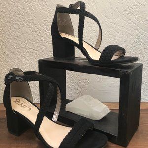 Circus Braided Strap Block Heels